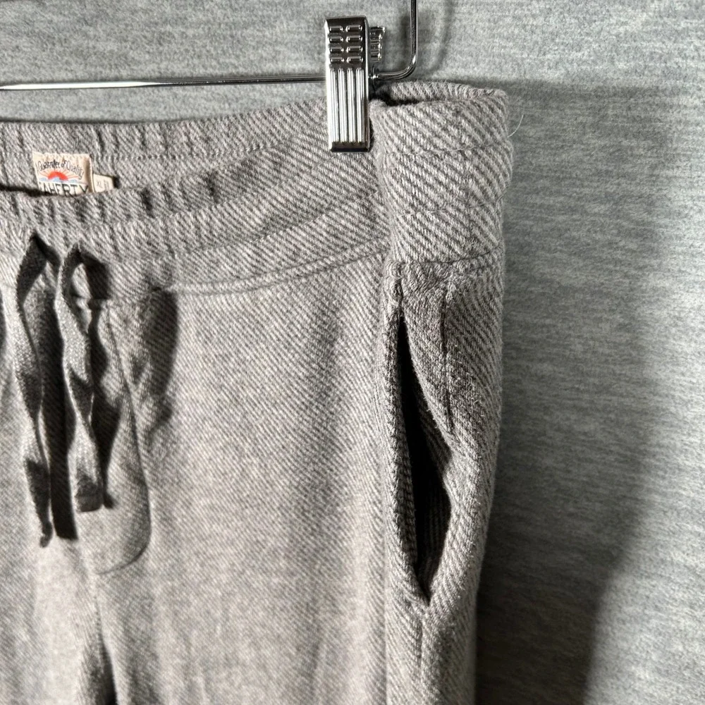 Faherty Legend Sweatpants Men XL Gray Joggers Cotton Blend Twill Drawstring Soft